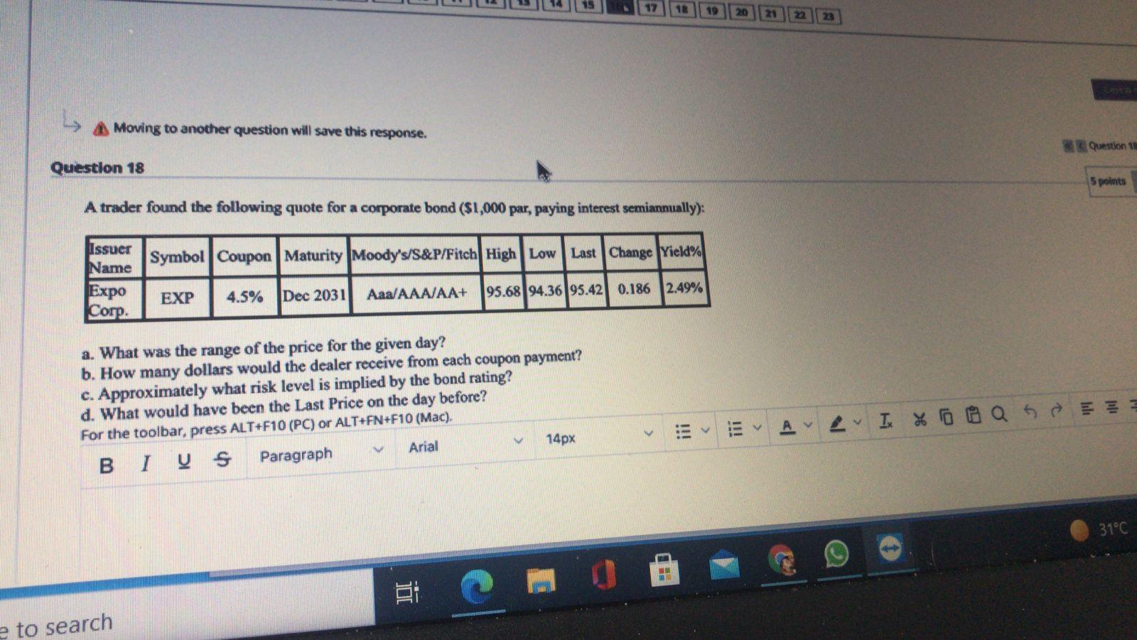  10 19 L A Moving to another question will save this