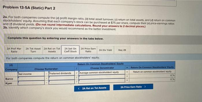 Company Data from the current year's income statement Company Assets Sales $770,000