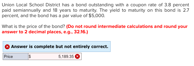  Union Local School District has a bond outstanding with a coupon