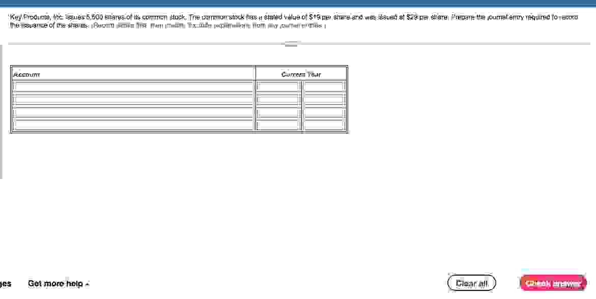  Key Products, Inc. issues 5,500 shares of its common stock. The