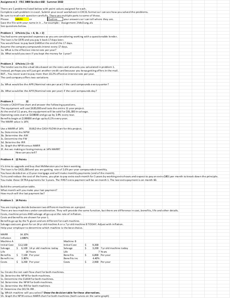 Assignment 2-ITEC 3800 Section 602 - Summer 2022 There are 5
