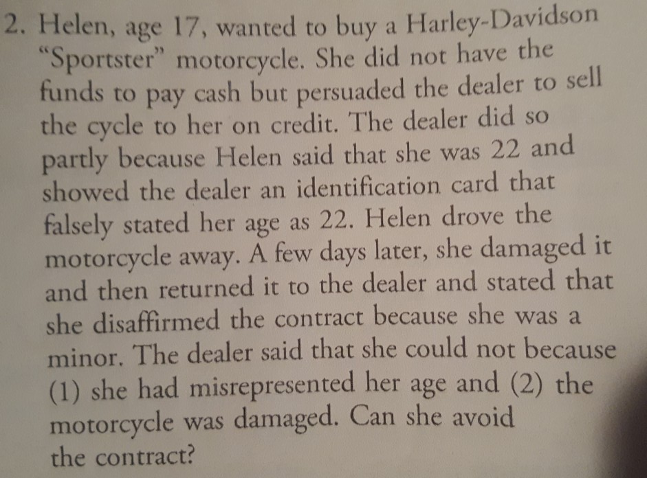 help please with this case study. Use IRAC METHODE please 2.