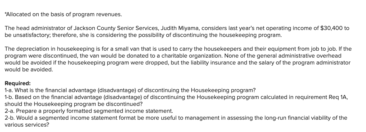 Senior Services is a nonprofit organization devoted to providing essential services to