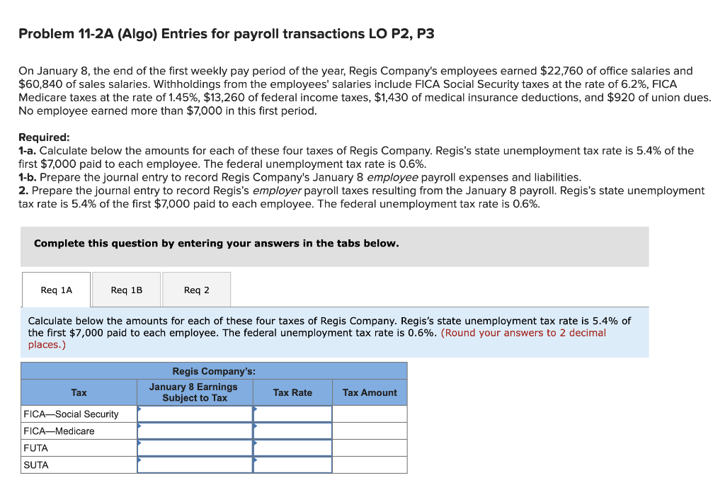Please help me to fill these in Problem 11-2A (Algo) Entries for