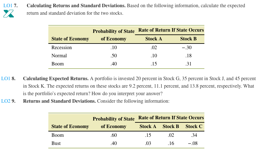  Only Question 7 and 9. Question 9: Find the Variance and