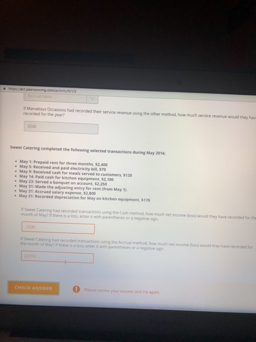  Im having trouble calculating these numbers. https://act If Marvelous Occasions had