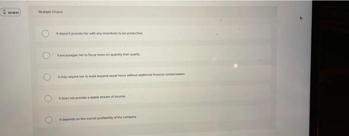 each quarter, the employee receives a small bonus and is recognized in