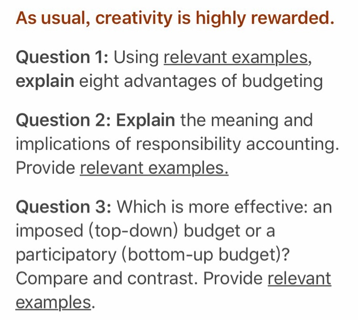  Please answer the question thx a lot As usual, creativity is