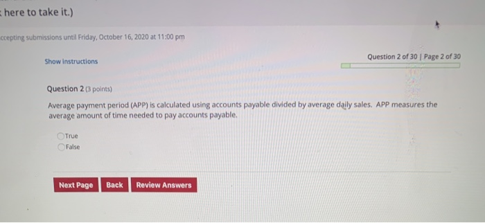  here to take it.) ccepting submissions until Friday, October 16, 2020