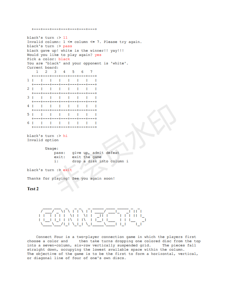 color and then take turns dropping one colored disc from the top