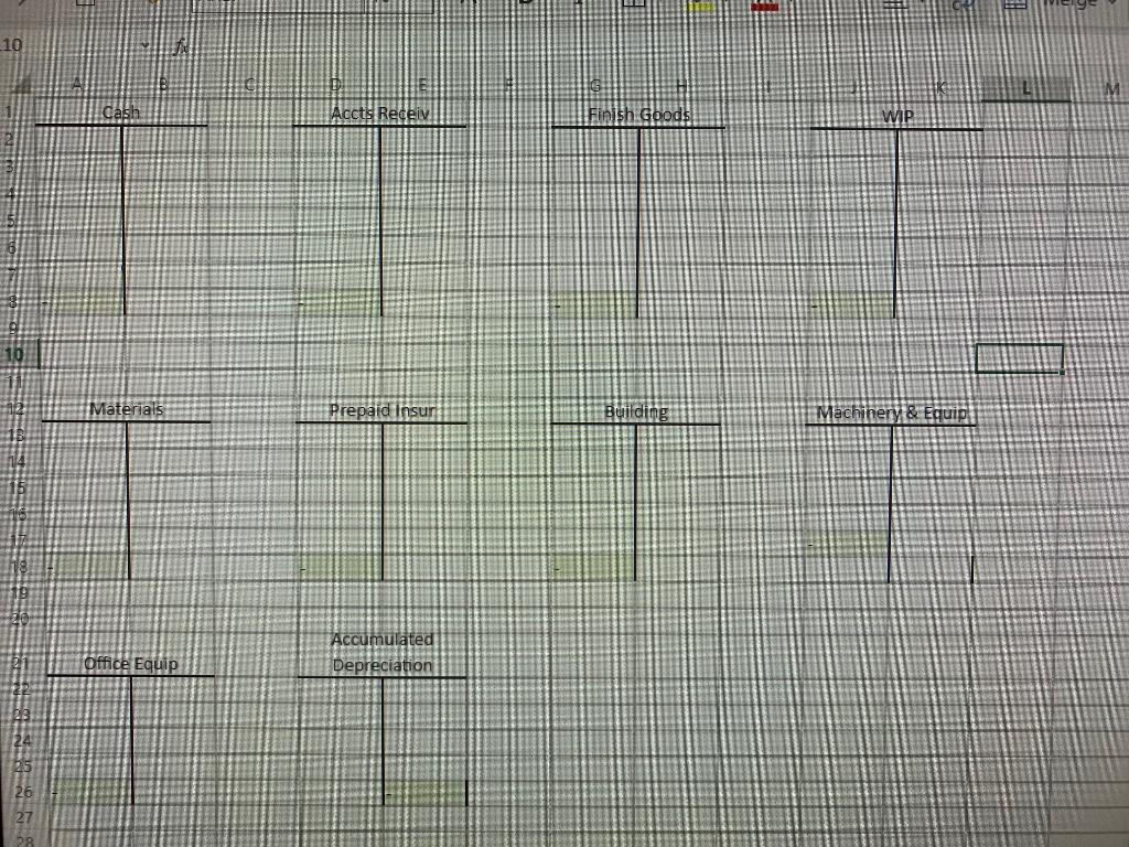are also given detail of the Materials accounts 10 c The company