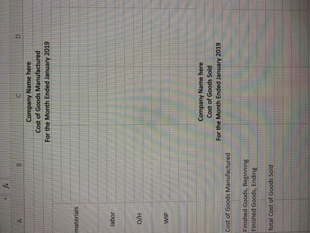 11 1. Review the materials requisitioned (below) for the new product you