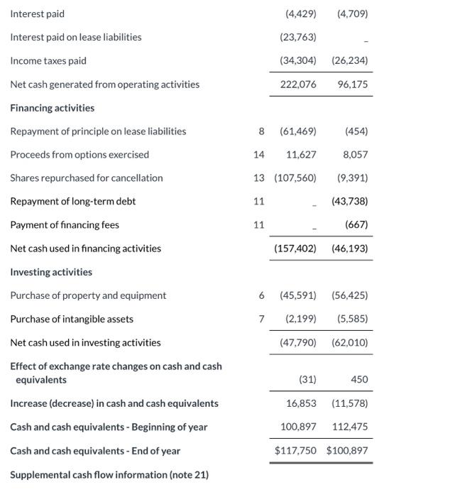 due to a _______ of $_____" Exhibits 5.21A and 5.21B contain the
