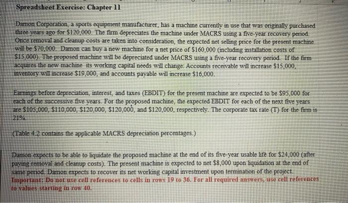 Can someone help me break down part A? very confused... Damon Corporation,