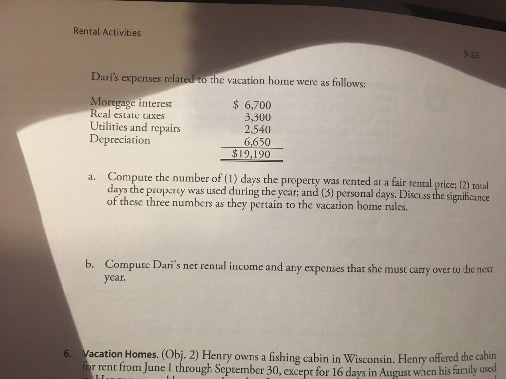 Income. (Obj. 1) Sandee, a cash basis taxpayer, owns a house with