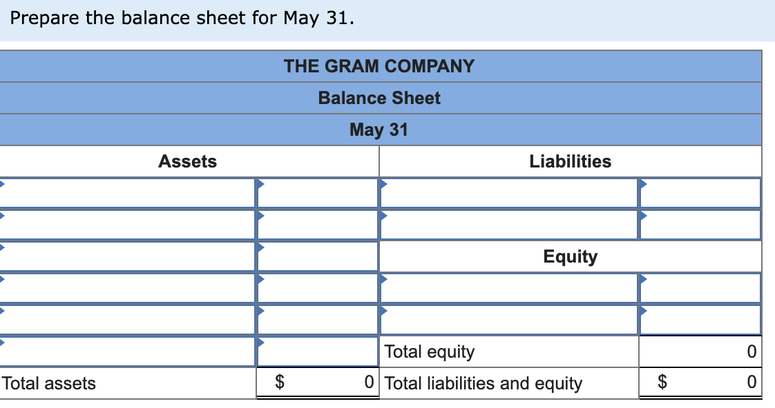 cash flows for May. Problem 1-7A (Static) Analyzing transactions and preparing financial