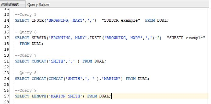 Second Query Formatting Help Please explain the purpose of the formatting technique