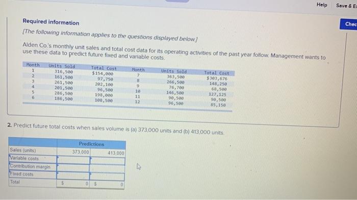  Help Save & E Chec Required information The following information applies