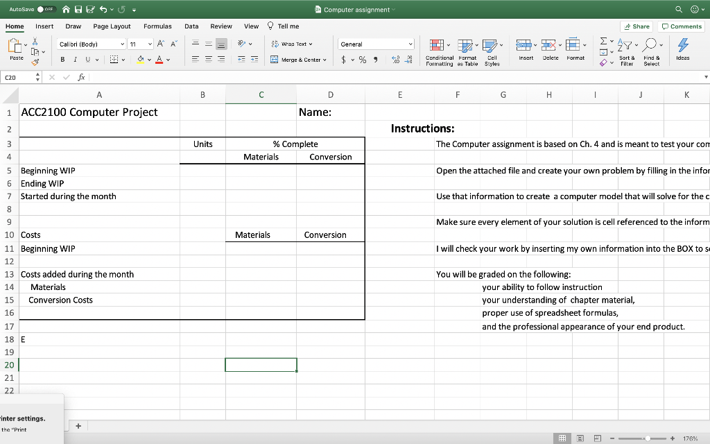 formula to go with the numbers. i have to make my own