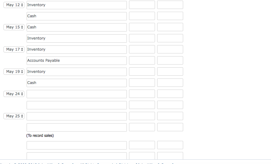 Winters ledger showed Cash of $8,800 and Common Stock of $8,800 May