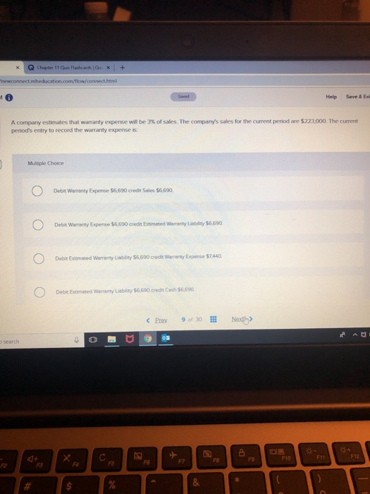  Chapter 11 Quir Flashcards Qu x+ flow/connect htm Help Save &