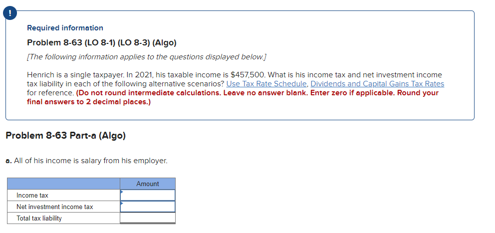  Required information Problem 8-63 (LO 8-1) (LO 8-3) (Algo) [The following