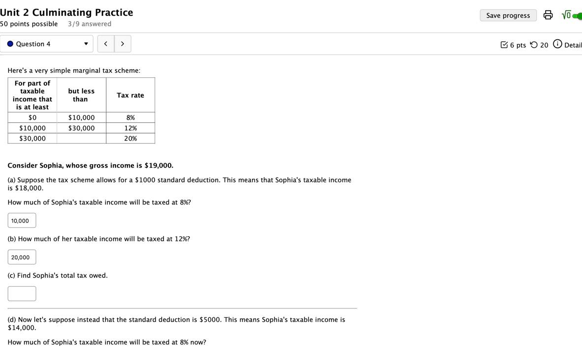 please answer all questions Unit 2 Culminating Practice 50 points possible 3/9