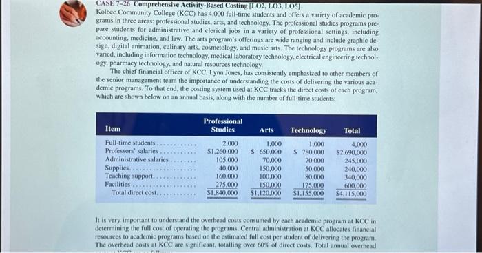 Managerial accounting Case study please I need help working on this case