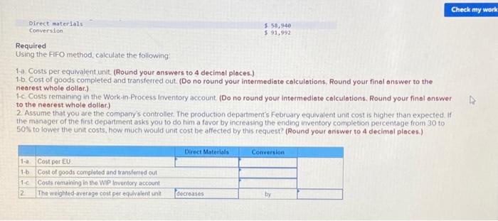The following information is for the production of these trusses for the