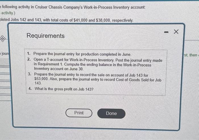 Jobs 142 and 143 , with total costs of $41,000 and $38,000,