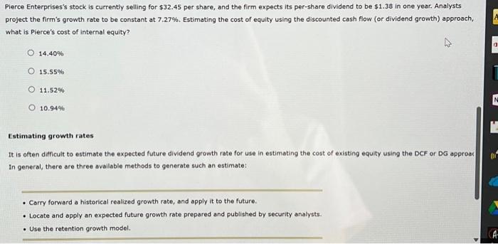 company to raise money through retained earnings, because retained earnings represent money