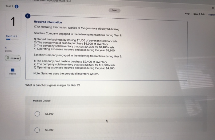  CUTIow, connect.html Test 2 Help Suvek Submit Required information The following