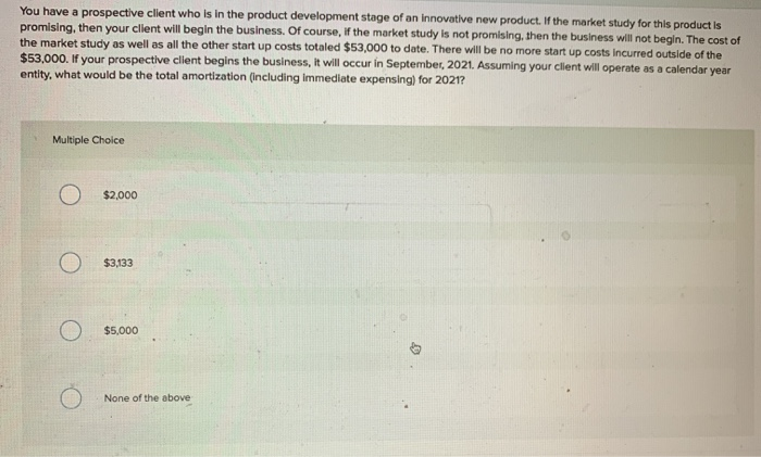 a client, Sunrise Manufacturing. In preparation of their 2019 tax return. The