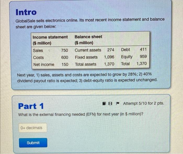 please clearly state what number is the answer, thank you! GlobalSale sells