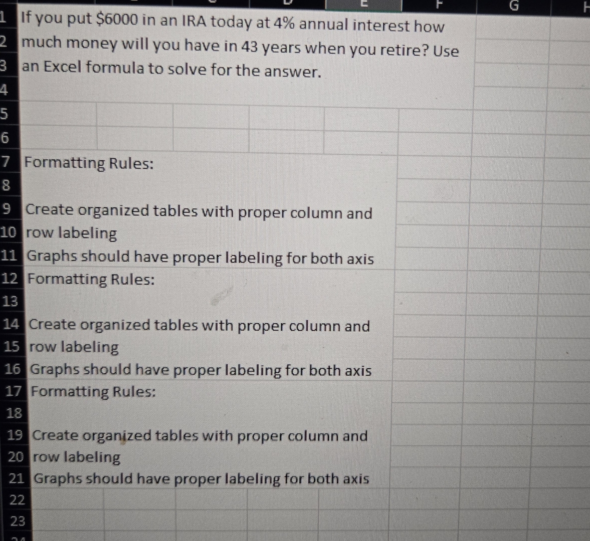  i need help with the table If you put $6000 in