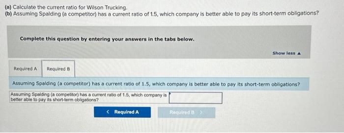 information in the following adjusted trial balance for the Wilson Trucking Company.