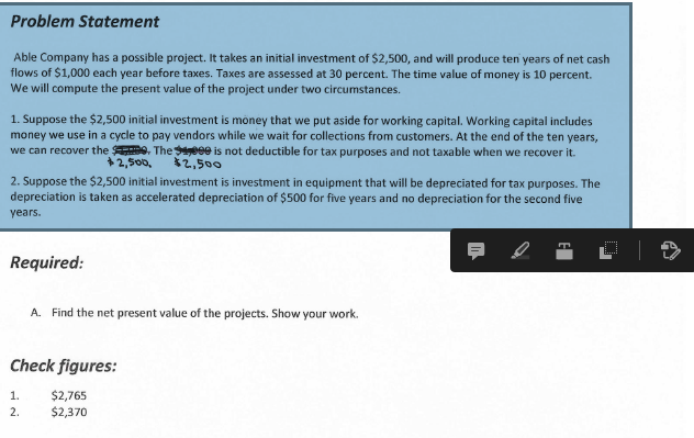  Please help to answer the question under Requirements section. Required: A.