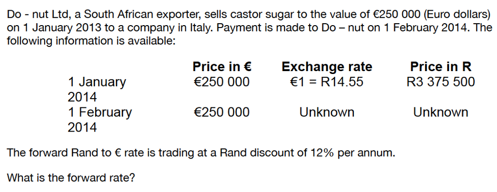 QUESTION 6: QUESTION 7: Jo Lo Ltd, a South African exporter, sells