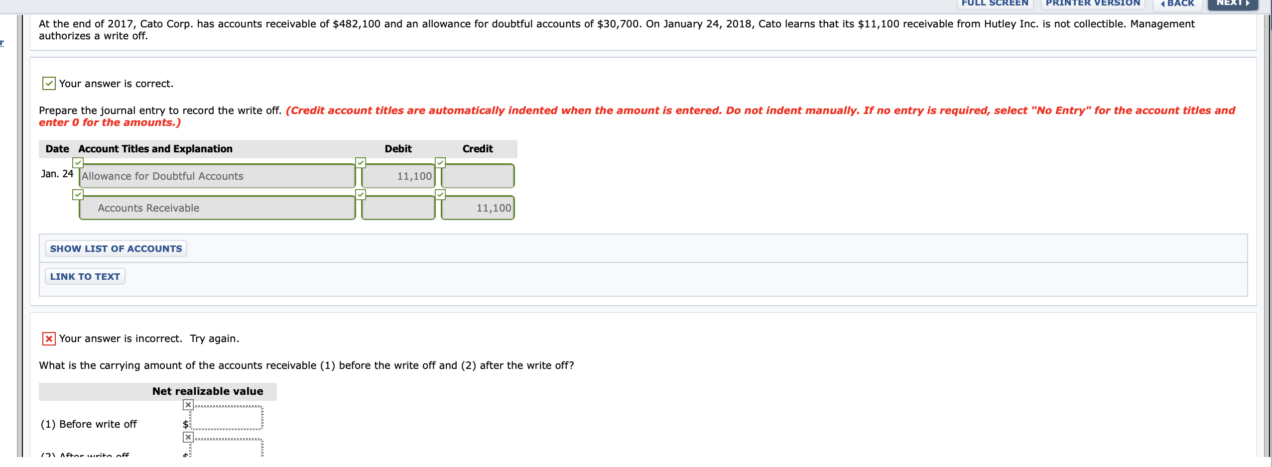 Help pleaseThanks FULL SCREEN PRINTER VERSION BACK NEXT At the end of