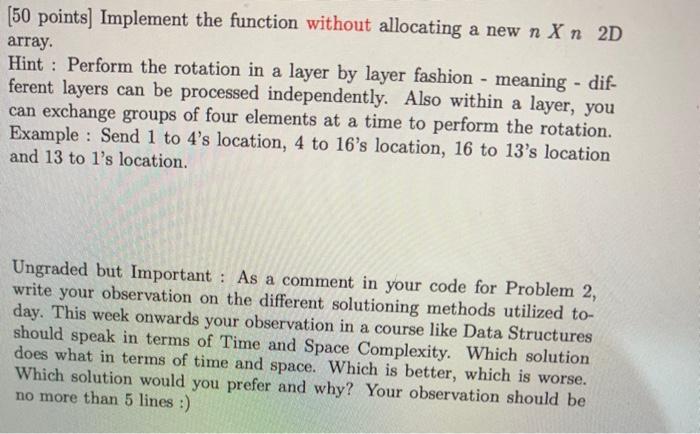  i need a second programs answer [50 points] Implement the function