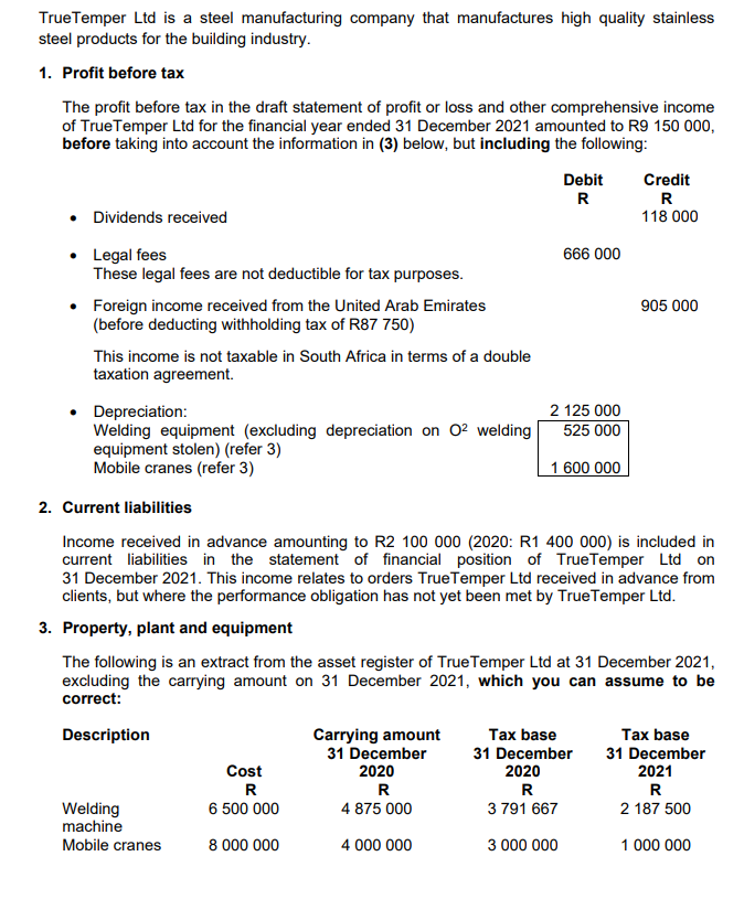 This is all the information provided. True Temper Ltd is a