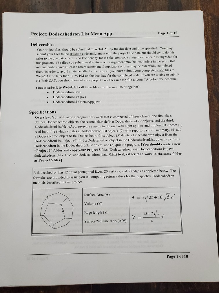 Dodecahedron List Menu App. I've got majority of code wrote up using,