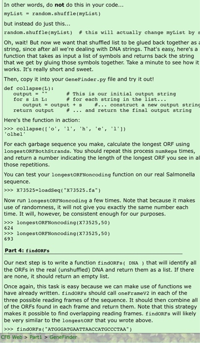 of the assignment) the testcode for that is a file called X73525