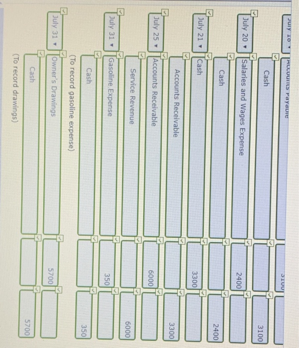 2020. During July, the following transactions were completed. July 1 Wildhorse invested