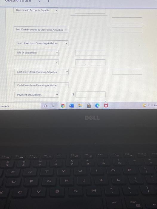 16,250 Equipment 60,050 70,250 Accumulated depreciation-equipment (13.850) (10,100 Total 5108.150 $115,900 Type