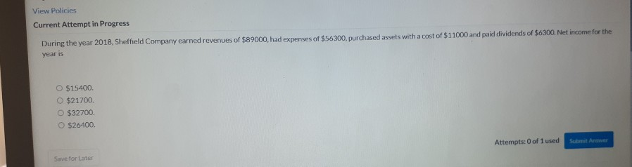  View Policies Current Attempt in Progress During the year 2018, Sheffield