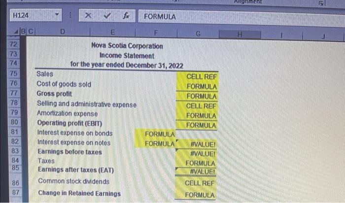 please? For December 31, 2021, the balance sheet of the Nova Scotia