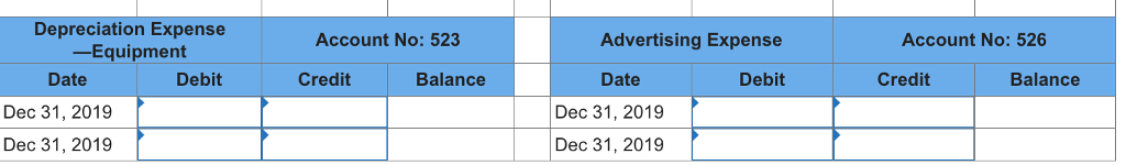 adjusting entries and the closing entries to the general ledger accounts. Hint: