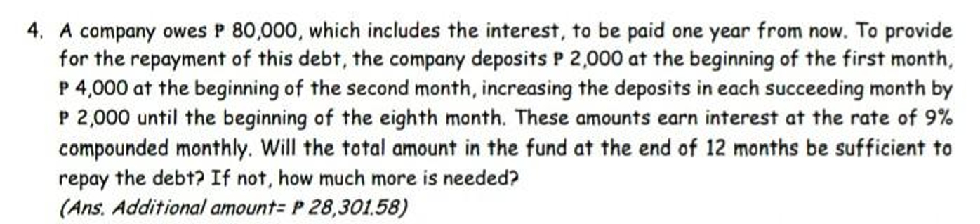  please get that answer! A company owes P 80,000, which includes