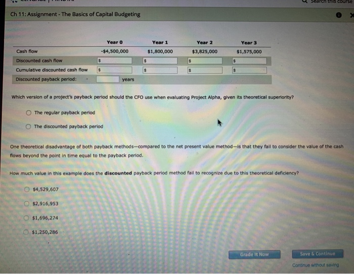 of Capital Budgeting 6. The payback period The payback method helps firms